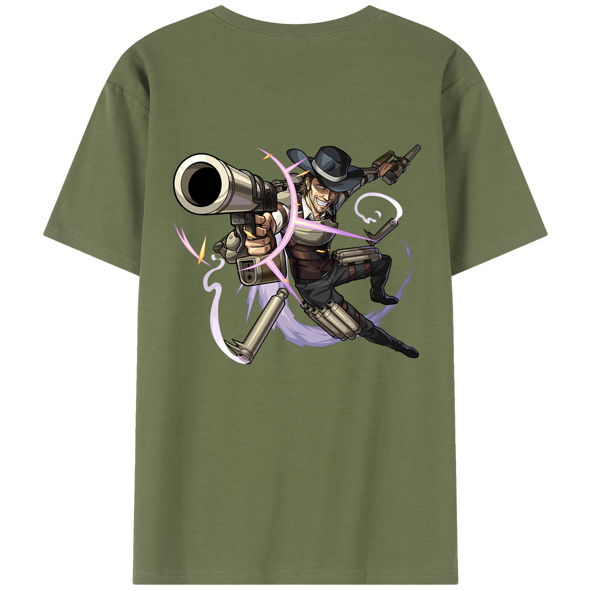 （画像用） 進撃の巨人 ケニー·アッカーマン Attack on Titan Kenny Ackerman 綿100％半袖Tシャツ（背面プリント）